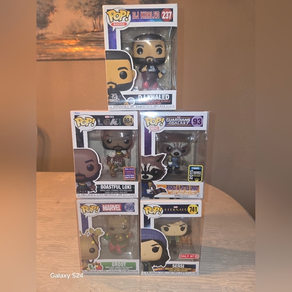 Funko Pop Vinyl Figures - Multicolor Collection DJ Khaled Loki Groot Sersi New - Picture 2 of 7